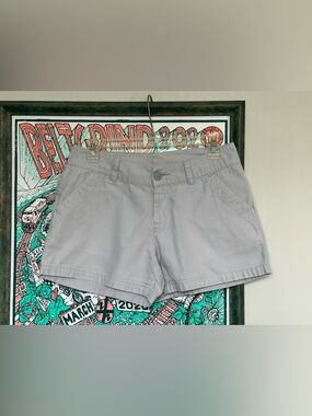 Columbia Gray Women's Lightweight Cotton Leisure Outdoor Shorts Size 2 Pockets